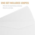 thumbnail image 3 of ELAYARD 100Pcs White Blank Paper Cash Envelopes with Strong Security for Office File Storage, 3 of 8
