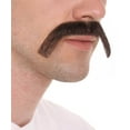 thumbnail image 3 of Adult Men's Long Cowboy Mustache Light Black Color Novelty False Facial Hair Flame-Retardant Synthetic Fiber, 3 of 6