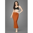 thumbnail image 4 of Trendmalls Lycra Spendex Saree Shapewear Petticoat for Women-P01-Dark Orange, 4 of 6