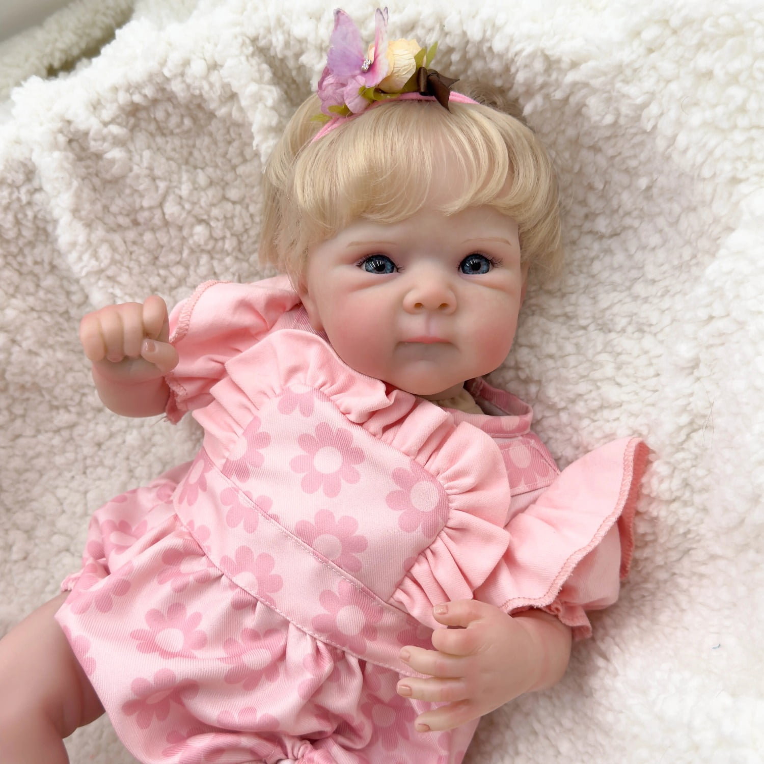 18inch Lifelike Reborn Baby Dolls Reborn Toddler Soft Cloth Body Doll  Hand-Realistic Newborn Baby Doll