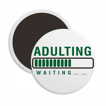 

Adult Growth Maturity Art Deco Fashion Round Ceracs Fridge Magnet Keepsake Decoration