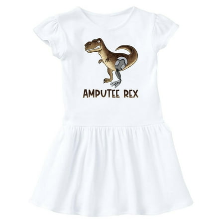 

Inktastic Limb Loss Awareness Amputee Rex with Prosthetic Leg Gift Baby Girl Dress