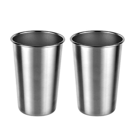 

2 PCS Stainless Steel Cup 8/12.3/17.6oz Industrial Style Plain Metal Cup Tumbler 8/12.3/17.6oz 2 PCS Stainless Steel Cup Metal Cup Tumblers Industrial Style Plain Metal Stainless Steel Larger 500ml