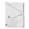 thumbnail image 2 of Live Laugh Love Soft Flannel Fleece Throw Blanket, Do List Design with Aspirations Reach Colorful Illustration, Cozy Plush for Indoor and Outdoor Use, 50" x 70", Navy Blue Scarlet, by Ambesonne, 2 of 5