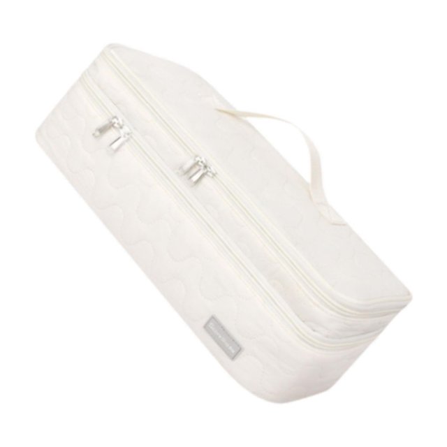 Bolsa para secador de pelo, estuche de viaje para secador de pelo, ideal para viajes de negocios y viajes a casa. blanco