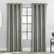 Loft Living Murphy Light Filtering Grommet Indoor Curtain 52 x 95 in Grey
