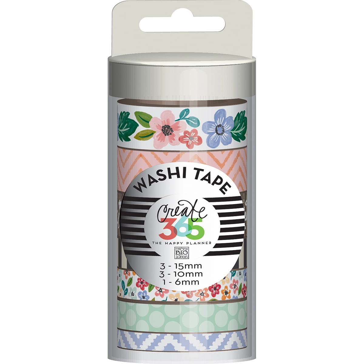 Create 365 Washi Tape 7/Pkg Fresh Floral