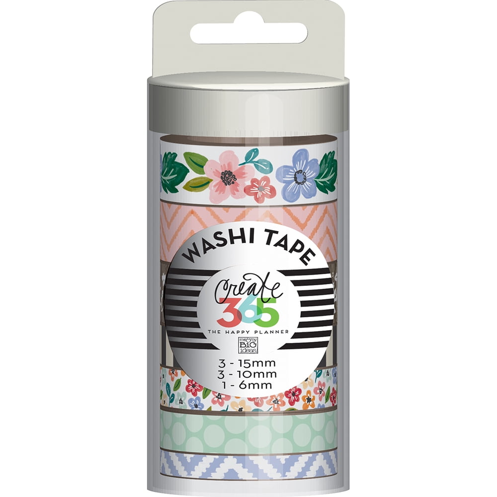 Create 365 washi tape 7 pkg fresh floral walmart walmart