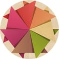 thumbnail image 1 of Ahgly Company Machine Washable Indoor Round Transitional Grapefruit Red Area Rugs, 8' Round, 1 of 7