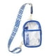 thumbnail image 2 of Riñonera transparente Summercome, bolso bandolera portátil, apto para estadios, resistente, para hombre y mujer, con correa ajustable (azul), 2 of 8