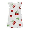 thumbnail image 1 of MIASHUI Toddler Girls Dress Summer Clothes Ruffle Sleeveless Floral Print Princess Dress,Red,3-4 Years, 1 of 2