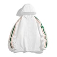 thumbnail image 2 of JXMVOJ 2024 Fashion Hood Raincoat for Men's Waterproof Coat Zipper Long Sleeve Solid Color Outdoor Jacket Trench, 2 of 4