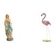 thumbnail image 1 of Escultura De Resina De La Virgen María Con Un Flamenco. Figura Decorativa Para El Hogar, La Oficina O El Jardín. Soporte De Metal. Jesús., 1 of 8