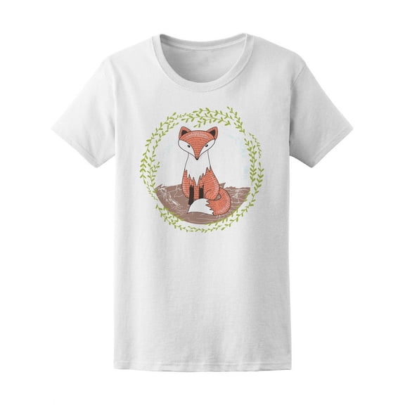 Fox | Cute Front T-Shirt Women -Image by Shutterstock, Female x-Large
