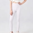 thumbnail image 2 of biudgviw Toddler Girl Leggings Child High Waisted Yoga Pants Soft Stretchy Casual Athletic Pants Comfortable Tights(White,14-15 Years), 2 of 6
