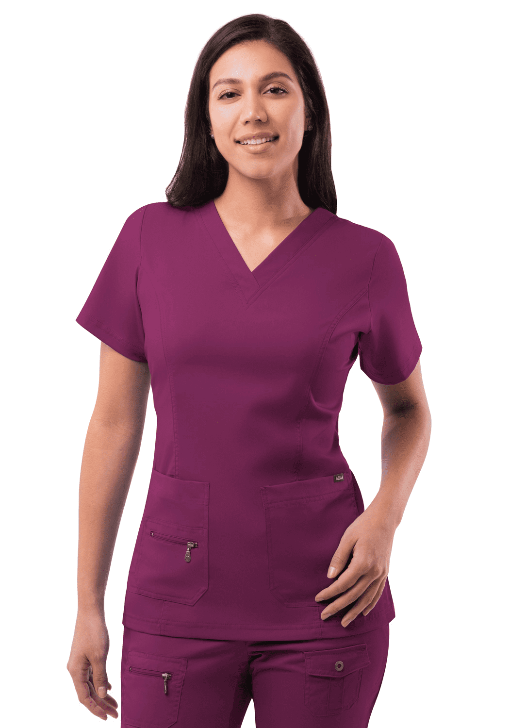 Adar Pro Scrubs For Women Elevated VNeck Scrub Top