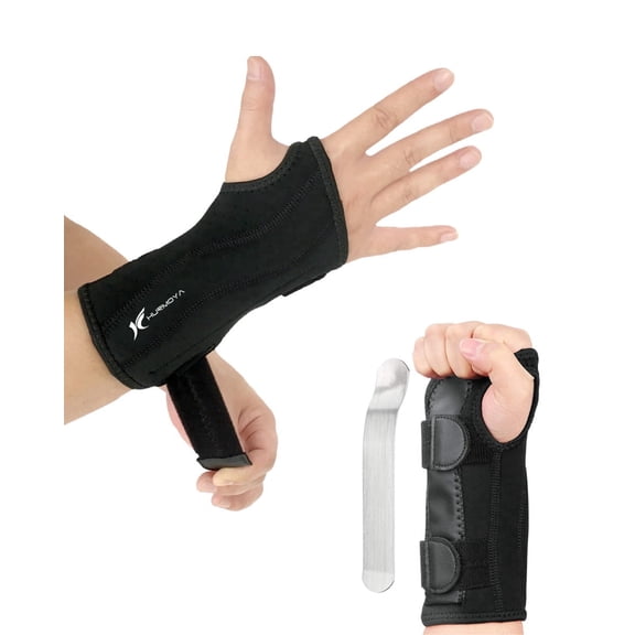 Hurmoya Adjustable Wrist Brace Wrist Brace for Carpal Tunnel, Right Hand, Medium