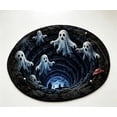 thumbnail image 2 of 3D Halloween Round Rug, Illusion Halloween Round Mat, Funny Rug with Non-Slip Soft Visual Effect Door Mat for Living Room Indoor Decor, 2 of 5