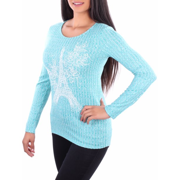 seafoam long sleeve shirt