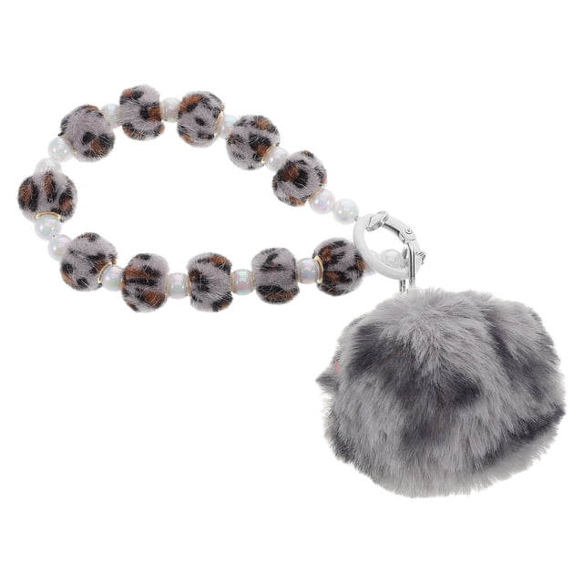 ELAYARD Llavero Pom Pom Con Estampado De Leopardo Para Decoracion De