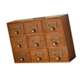 thumbnail image 5 of Esquirla Drawer Organizer with 9 Drawers Organization Rustic Dresser Wooden Storage Box for Entryway NightStand School Vanity Bathroom, 5 of 8