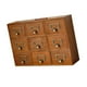 thumbnail image 5 of Organizador de cajones con 9 cajones, cajas decorativas para oficina, cocina, tocador rústico, caja de almacenamiento de madera para la escuela,, 5 of 9
