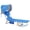 Blue-1pack, variant on Sunnyfeel Face Down Tanning Beach Chair with Canopy, 5-Position Lay Flat Lounger, Blue