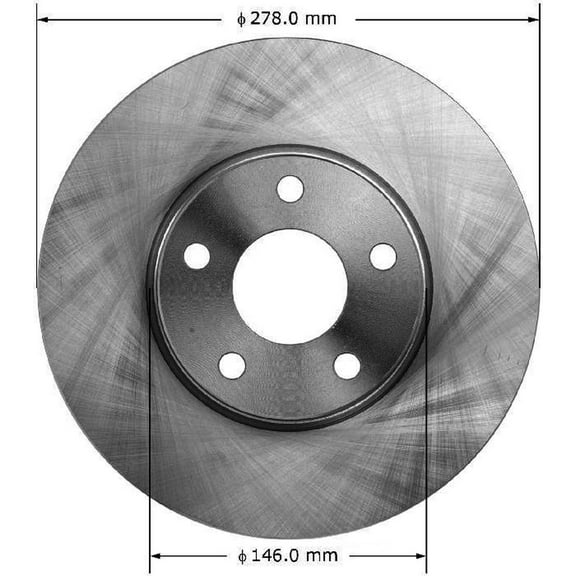 Bendix Brakes Disc Brake Rotor PRT5988 Fits select: 2010-2013 FORD TRANSIT CONNECT