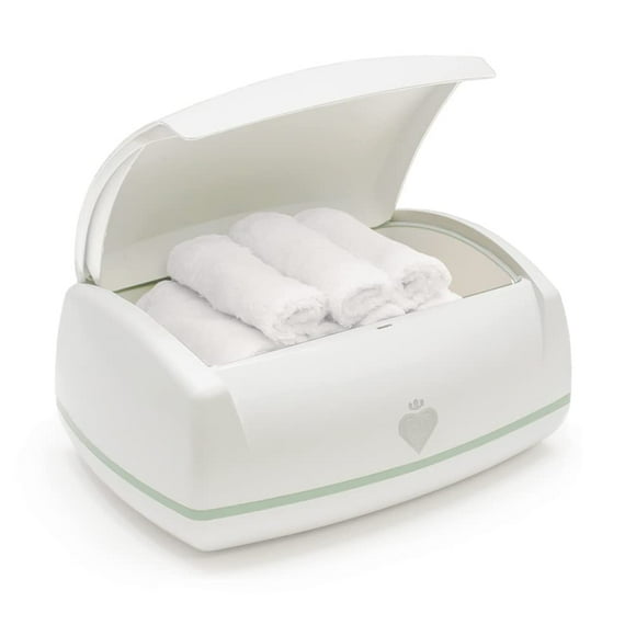 Calentador de toallitas Prince Lionheart Warmies diseñado para toallitas de tela reutilizables | Luz nocturna con brillo suave | Incluye 1 almohada everFRESH y 4 toallitas de tela Warmies.
