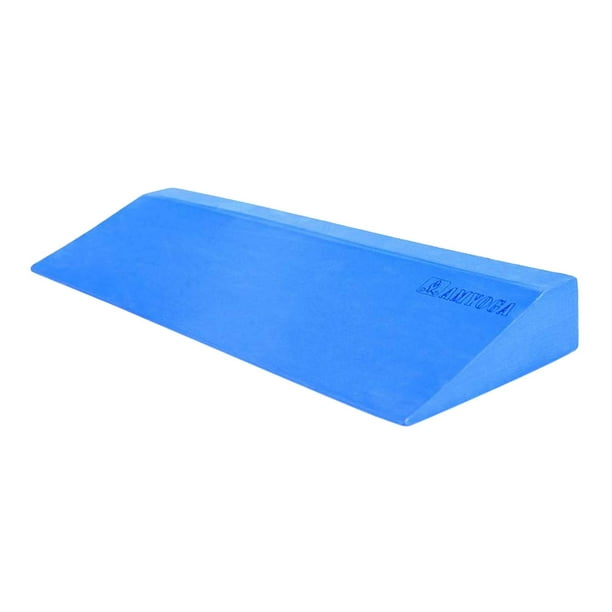 1x Yoga Blocks Squat Wedge Stretch Accessories EVA Support Inclined Balance  Supportive Foam for Exercise Wrist Strength Fitness Gym , Blue 