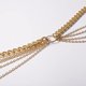 thumbnail image 5 of 1 pieza (oro) cadena exagerada vintage cadena de cintura geométrica multicapa cadena de cuerpo de círculo dorado ajustable multicapa para mujeres y niñas oso de fresa Electrónica, 5 of 5