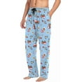 thumbnail image 5 of Top-kevin Car Cute Fire Fighting Truck Blue Pajamas For Men Pants with Pockets Comfy Mens Pj Pants for Winter Christmas Gifts, 5 of 13