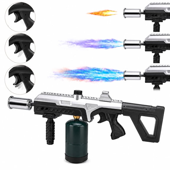 Propane Torch for Grill , Torch with Adjustable Flame, Food Torch Head for BBQ, Searing Steak, Camping & Charcoal Torch Lighter(Tank Not Included)