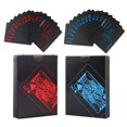 thumbnail image 1 of De Naipes, Baraja De Póquer, Cartas De Póquer Negras De Primera Calidad, Herramientas De Juego De Cartas De Plástico Impermeables Para Fiesta De Juegos Familiares 2 Uds sonducket AP005711-00, 1 of 6