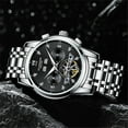 thumbnail image 6 of GUANQIN Men Skeleton Original Automatic Self-Winding Mechanical Wristwatch Luminous Stainless Steel Wrist Watch Sapphire Crystal Waterproof Rhinestone Multifunctional Dial Clock, 6 of 6