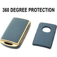 thumbnail image 4 of Key Fob Cover Compatible with Mazda CX-4 CX-5 CX-7 CX-9 CX-30 Atenza Axela 2019-2024 4 Button Keychain Case Holder Protector,Blue, 4 of 5
