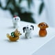 thumbnail image 5 of Figura de cristal de 2 piezas, diseño de perro hecho a mano, mini figura de animal soplado de cristal, decoración artística de Art Glass, 5 of 5
