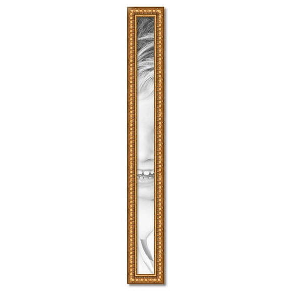 ArtToFrames 4" x 54" Gold Picture Frame, 4x54 inch Gold Wood Poster Frame (WOM-4293)