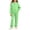Green, variant on Tween Girls 2 Piece Preppy Sweatsuit Sets Full Zip Hoodie Jacket & Wide Leg Sweatpants Spring Autumn Back to School Matching Set