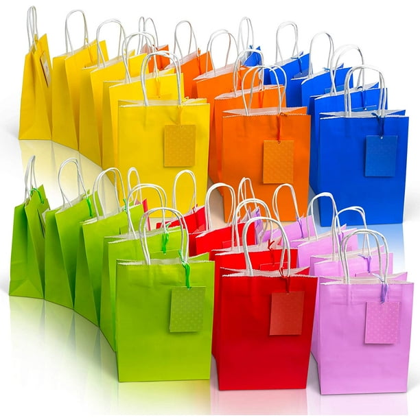 50 pcs Sacs cadeaux de fête pour enfants, sacs de cadeaux d'anniversaire,  sacs cadeaux de fête d'anniversaire pour enfants, sacs de butin pour la fête  d'anniversaire des enfants