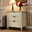 Natural01, variant on BSHTI Rattan 4-Door Cabinet – Natural Farmhouse Storage Cabinet with Adjustable Shelves, Anti-Tip Safety, Pine Wood Feet, for Bedroom, Living Room, Study, Brown