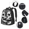 thumbnail image 2 of Fotbe Psychedelic Skull Illusion Art Pattern Student Backpack –School backpack Large Capacity Durable and Ergonomic Backpack with Laptop Compartment and Multiple Pockets, 2 of 6