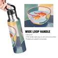 thumbnail image 4 of Yayeee 20oz Insulated Water Bottle Double Wall Stainless Steel with Flip Straw Lid, Goldfish Bowl, 4 of 7
