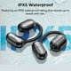 thumbnail image 3 of MINISO MS162 - Auriculares inalámbricos deportivos abiertos con Bluetooth 5.4, duración de 48 h, traductor de 150 idiomas con IA, resistentes al agua IPX6, color negro, 3 of 10