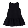 thumbnail image 5 of Annhoo Baby Girls Summer Tank Dresses linen crew neck Sleeveless Casual comfy Cute Solid Dresses 1-8 Years, 5 of 9
