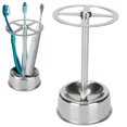 thumbnail image 1 of Toothbrush Holder, Silver Stainless Steel Toothbrush Holder Fashionable  for Bathroom, 1 of 7