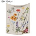 thumbnail image 4 of Cheers Botanical Printed Flower Wall Art Hanging Tapestry Blanket Backdrop Home Decor, 4 of 6