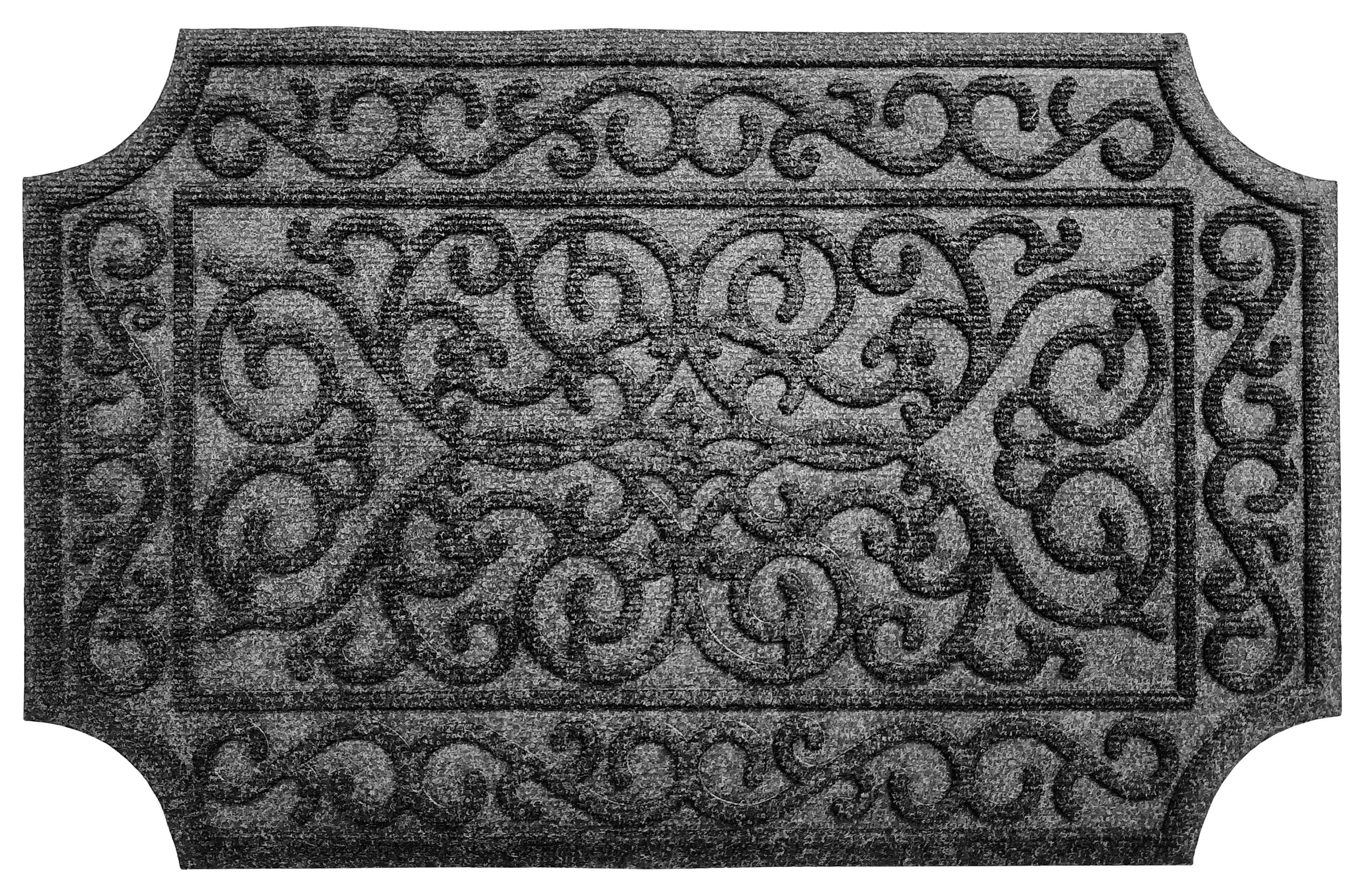 Doormats Entryway Welcome Mats Outdoor Rubber Back Polypropylene Noah 18x28 - Picture 6 of 9