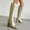 Gold, variant on Knee High Boots Pink Zip Up Fashion Boots for Women