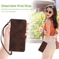 thumbnail image 4 of S9 Case Wallet,for Galaxy S9 Phone Case,Card Holder Leather Kick-Stand,S9 Flip Cases Protector 2023,Wrist Strap, Closure,Shockproof Protective Cover (Brown), 4 of 7